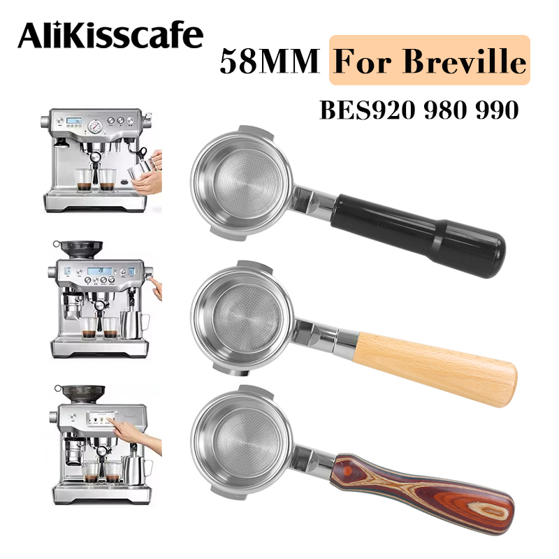 Coffee Equipment Tools - Portafilter tanpa dasar 58MM untuk Breville