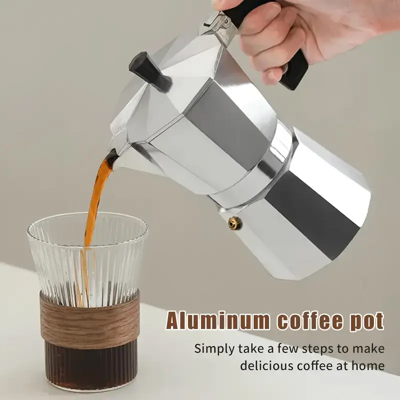 Coffee Equipment Tools - Moka Pot Aluminium Klasik 50-300ML Pembuat