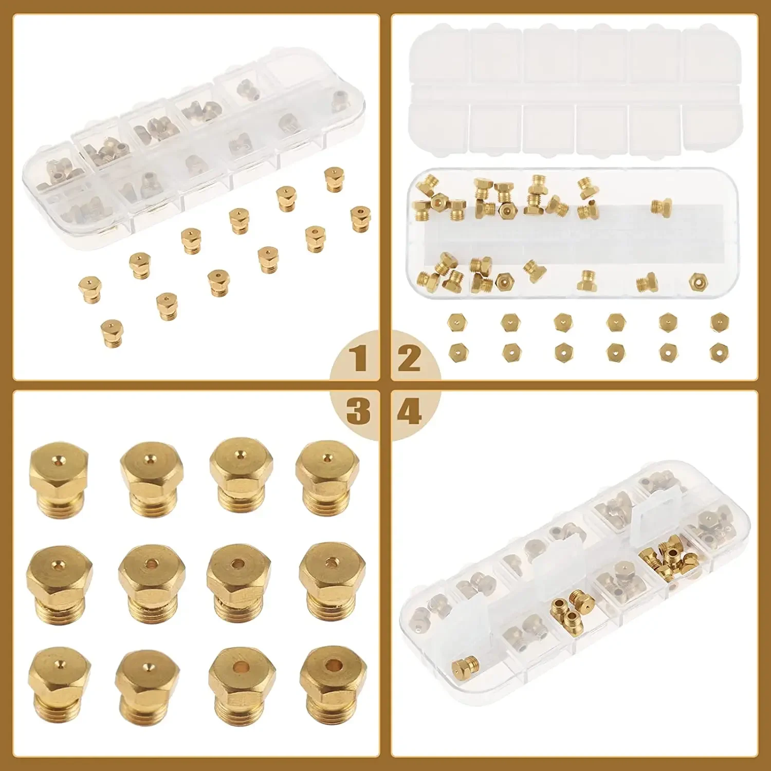 Steam Wand Tip - 36 Buah/1 Kotak Kuningan Padat LP