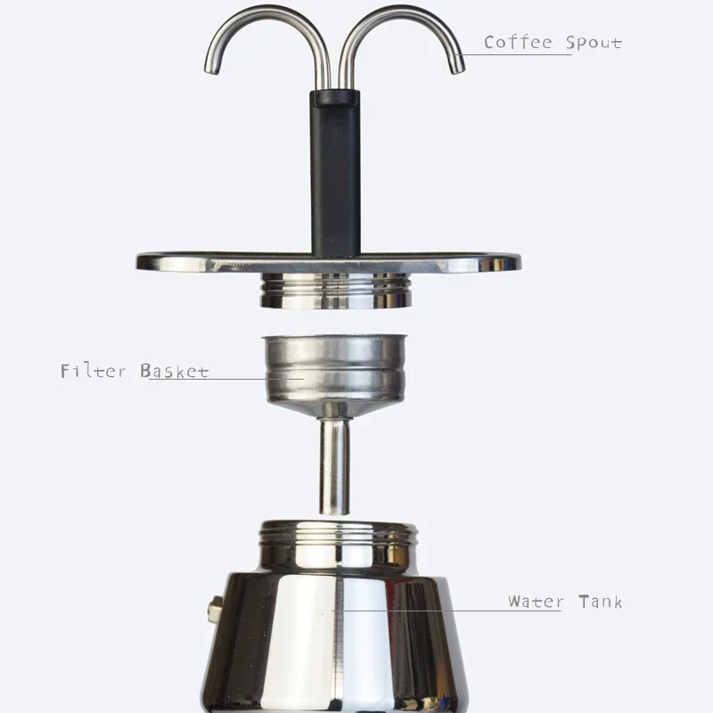 Mini Moka Pot tabung ganda 200 - Coffee Equipment For Sale ulasan dan harga