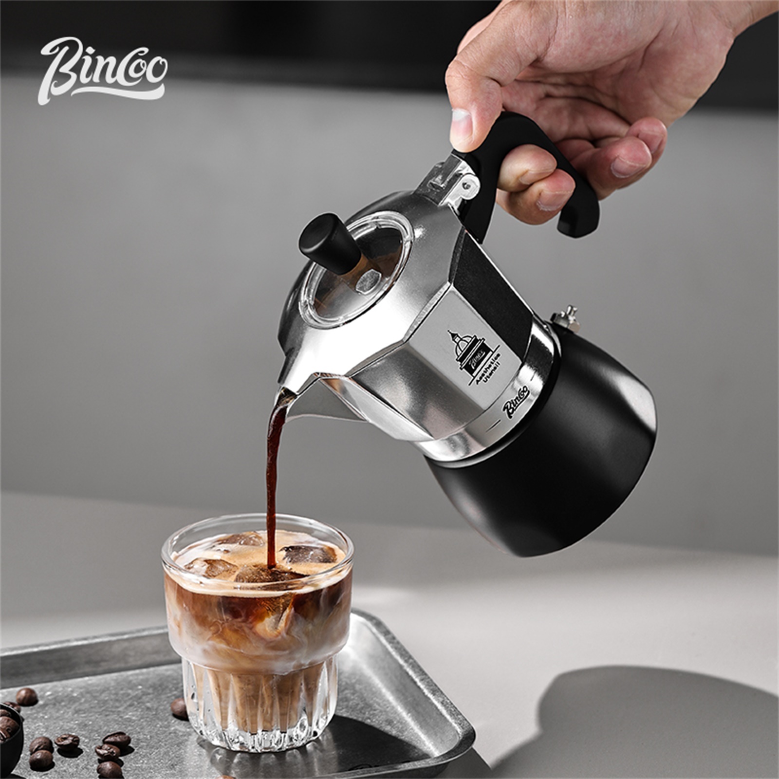 BINCOO Teko Moka Katup Ganda,  - Coffee Equipment Tools ulasan dan harga