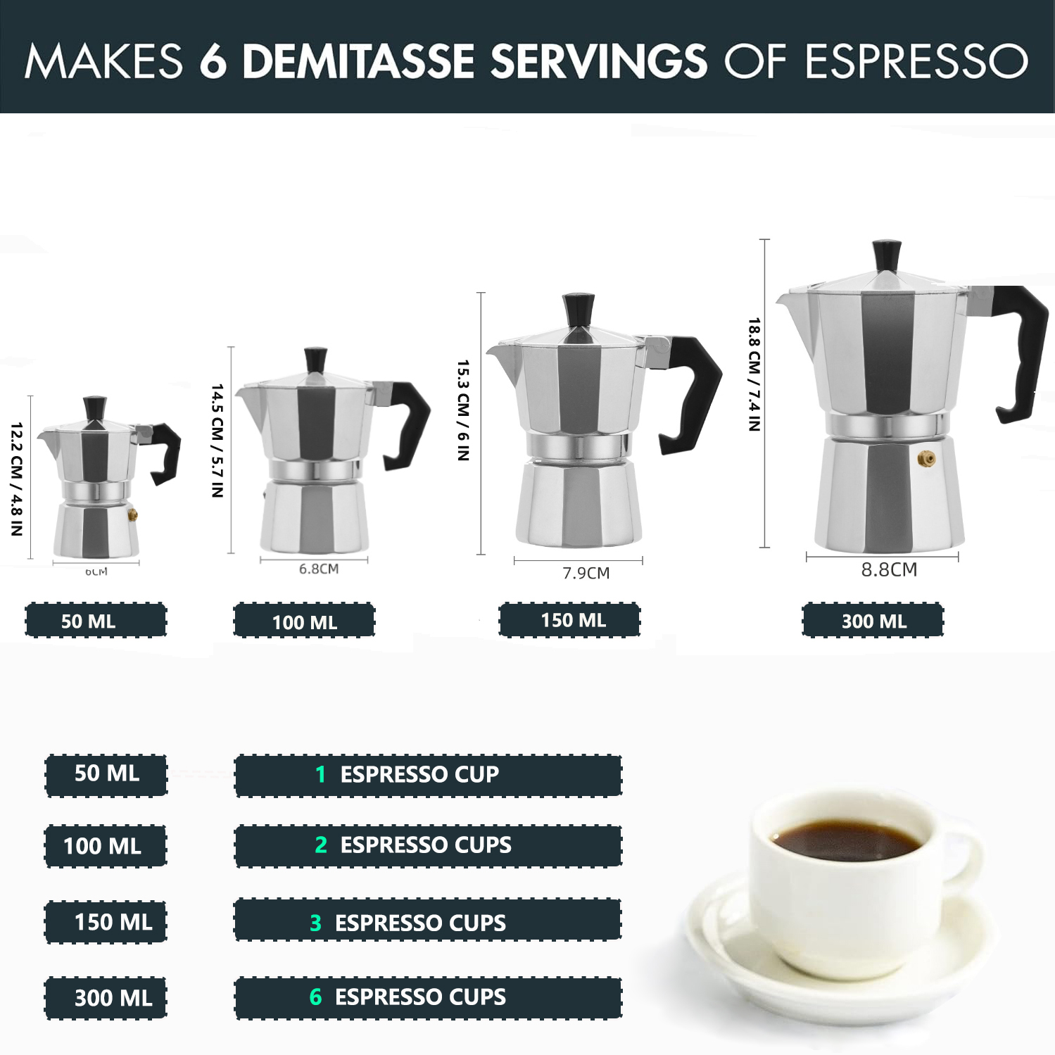 Moka Pot Aluminium Klasik 50-3 - Coffee Equipment Tools ulasan dan harga