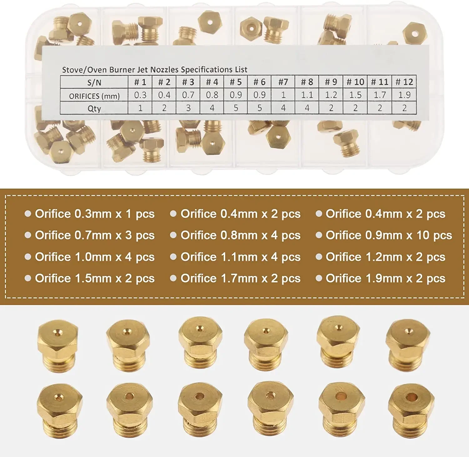 36 Buah/1 Kotak Kuningan Padat - Steam Wand Tip ulasan dan harga