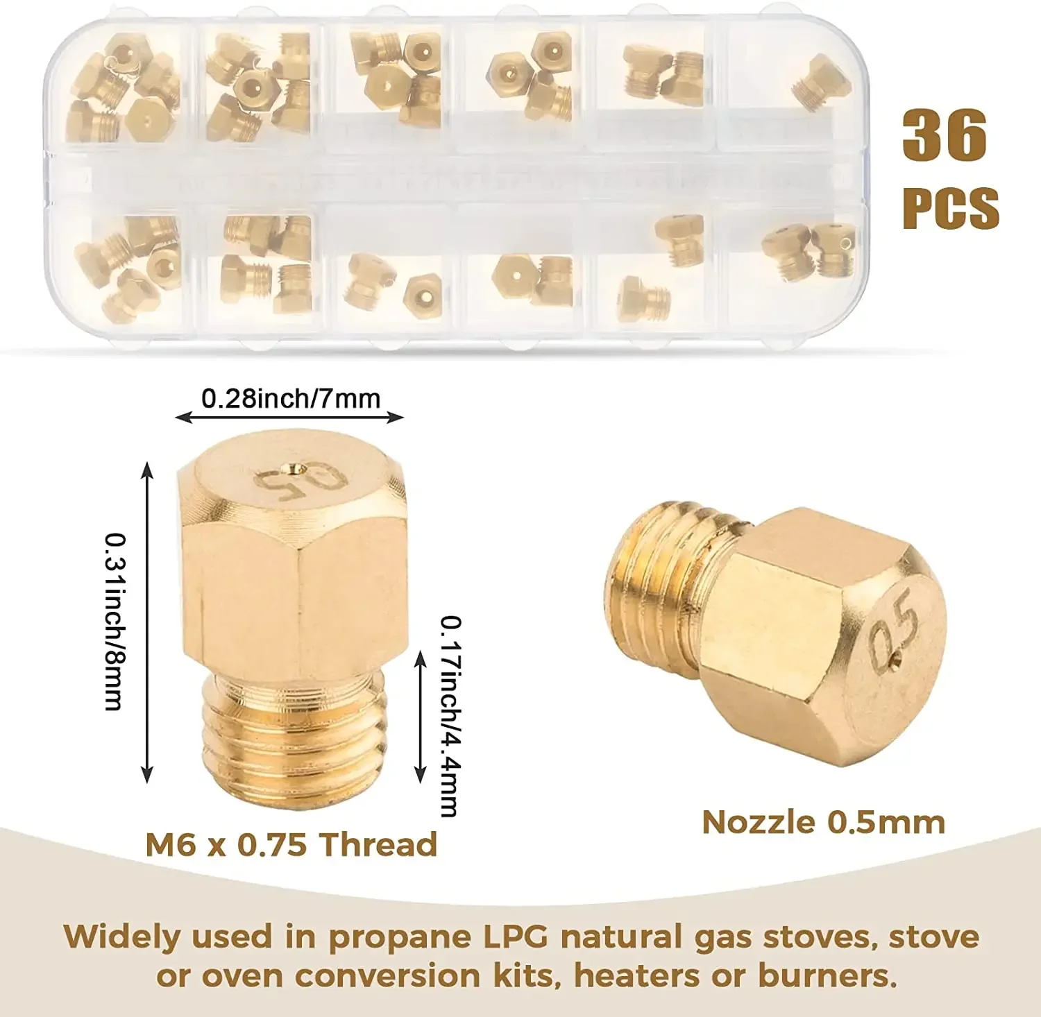 36 Buah/1 Kotak Kuningan Padat - Steam Wand Tip ulasan dan harga